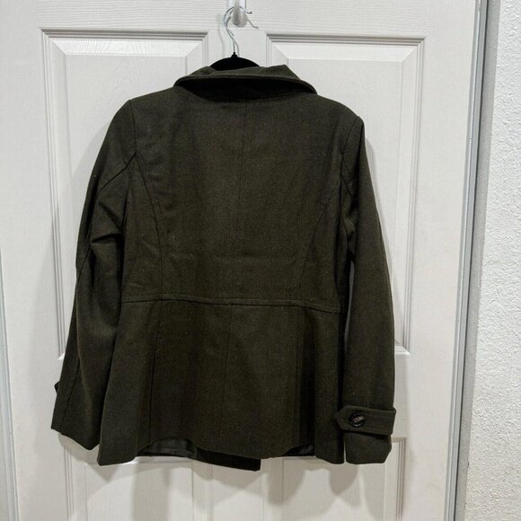 Thread & Supply Jacket Womens Medium Double Breasted Wool Blend Peacoat Coat - Picture 5 of 7